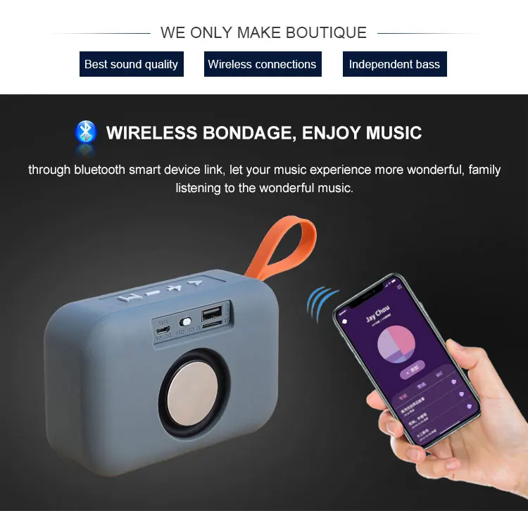 On Line Spring Festival New Arrivals 2019 Small Speaker Drivers, Mini Round Portable Trolley  Speaker
