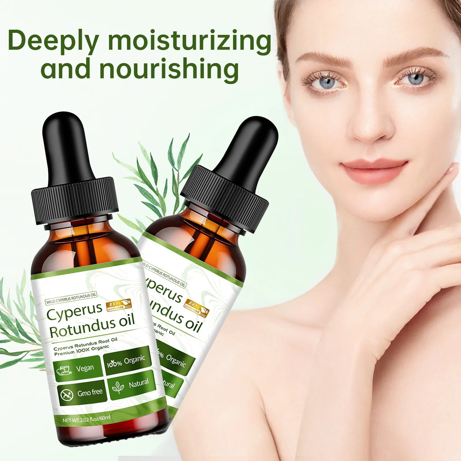 Private Label Natural Non-irritating Gentle and Smooth Cyperus Rotundus Oil for Hair Removal treatment Body Massage Oil