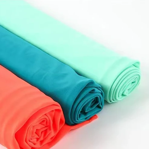 Custom hot sell recyclable fabric waterproof breathable swimwear fabric spandex 4 way stretch fabric for swimsuit