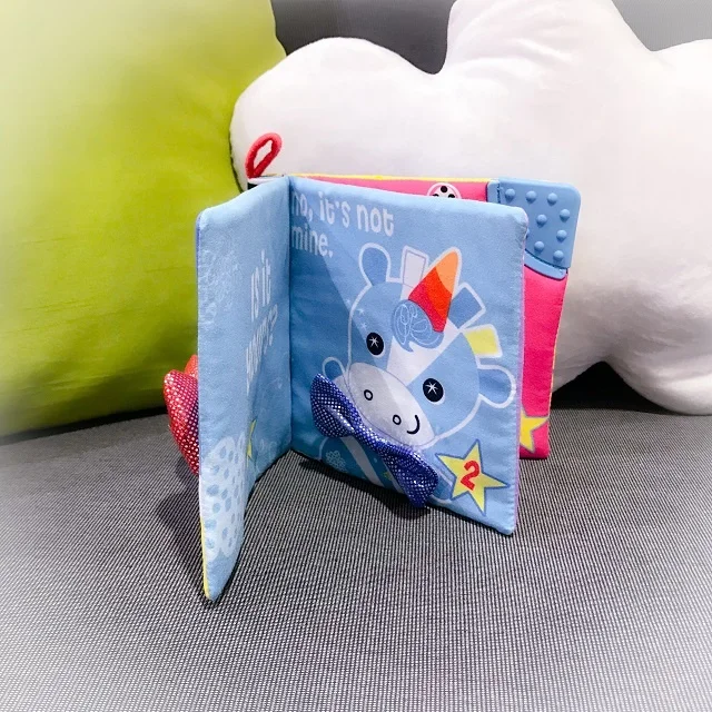 
Hot Selling Education Activity Funny Cute Baby Fabric Soft Book For Newborn 