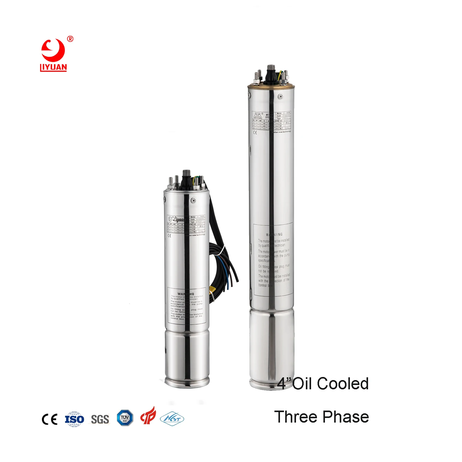 Supplier Deep Well Submersible Single Phase Pump Motor