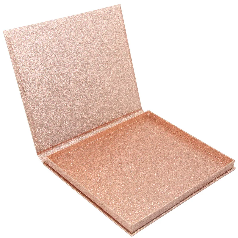 16 Pair Empty Custom False Eyelash Boxes Custom Lash Booklets Logo Packaging With Tweezers