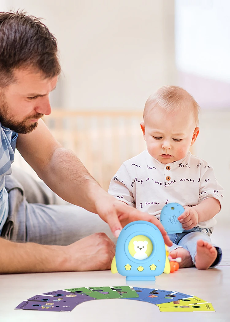 With Projection Lamp Preschool Flash Cards English Speaker Educational ABS Kids Learning Machine