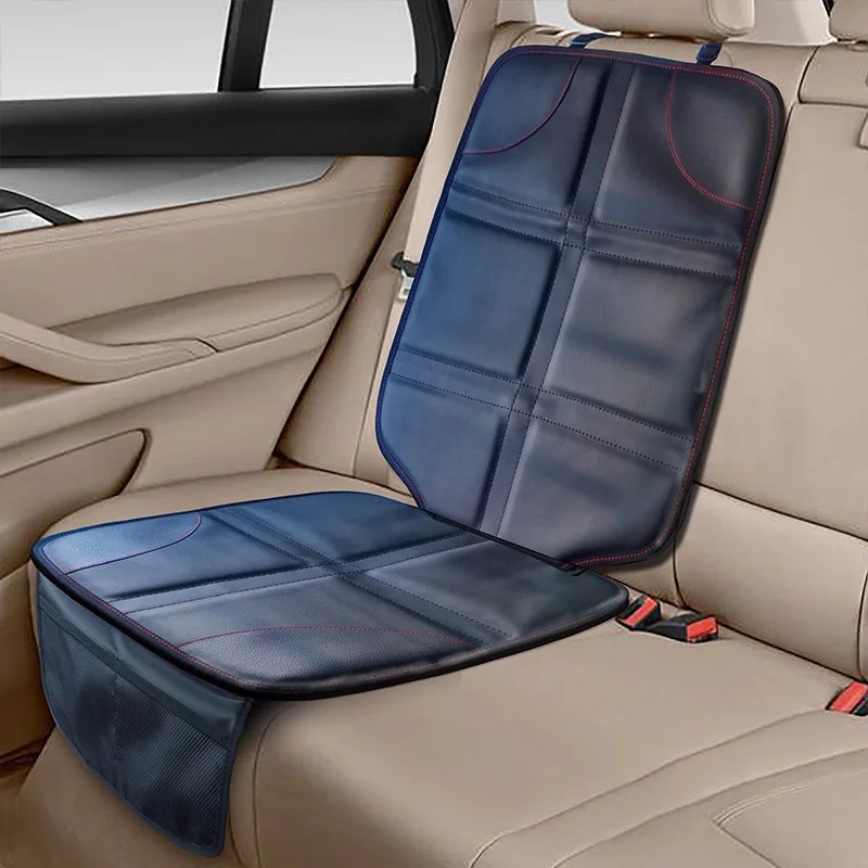 PU материал с сумкой для хранения Нескользящие автомобильные сиденья протектор для ребенка детские автокресла