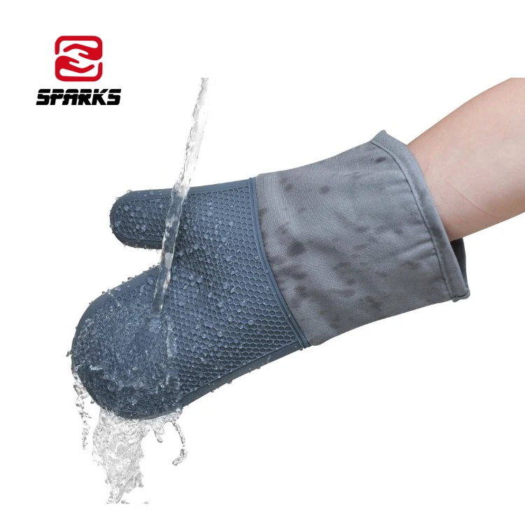 Перчатки для приготовления пищи духовка теплоизоляции из водонепроницаемого материала с защитой от микроволновая печь силиконовые перчатки