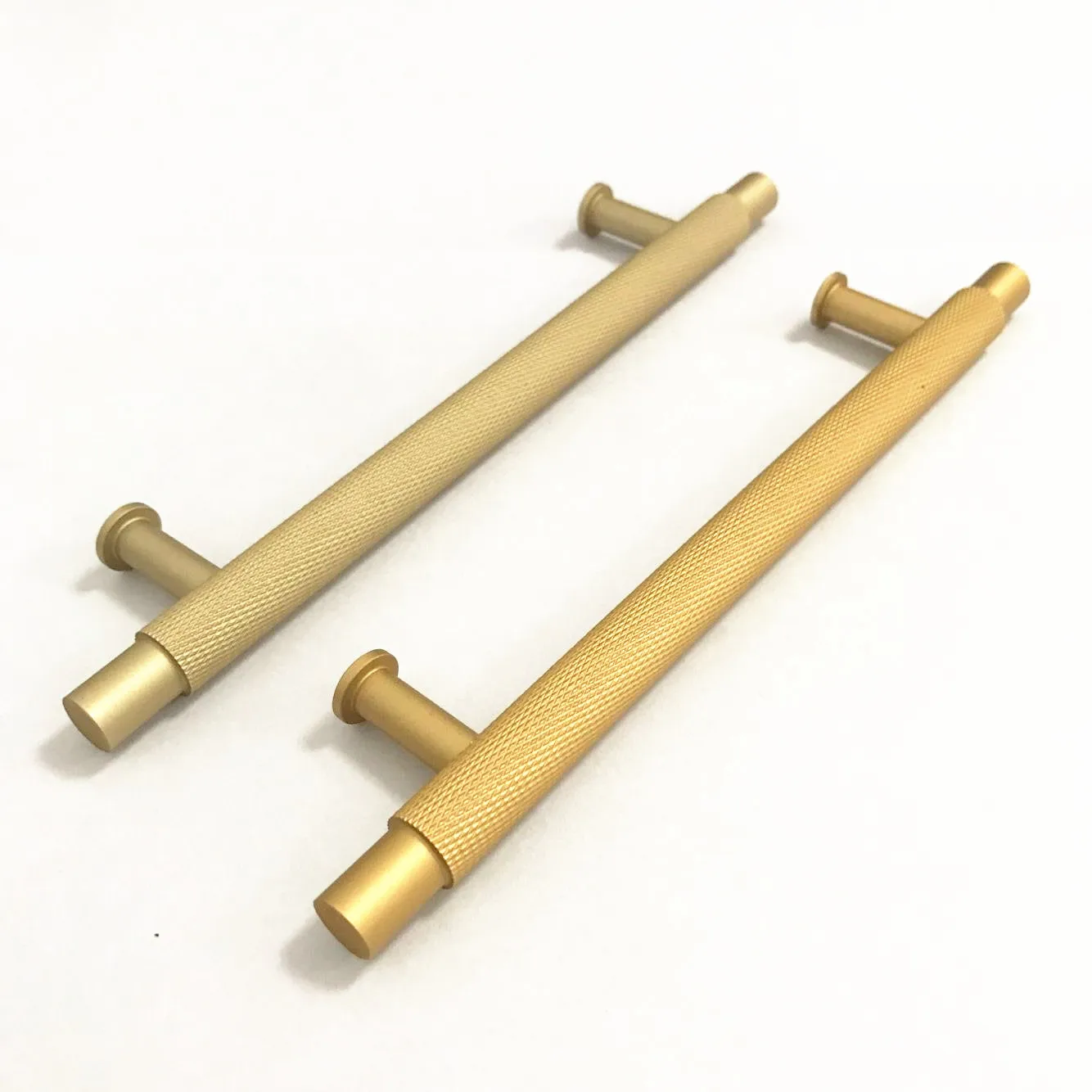 New Matt Black Gold Knurled Bar Handles for Furniture Kitchen Cabinet Cupboard