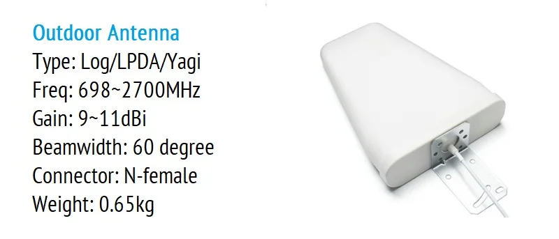 HWATEL GSM DCS WCDMA 2g 3g 4g 900 1800 2100 cellular amplifier full kit 4g booster with dual indoor antenna for 5000 sqf house