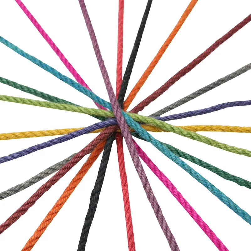 Multicolor high quality jute rope for decoration