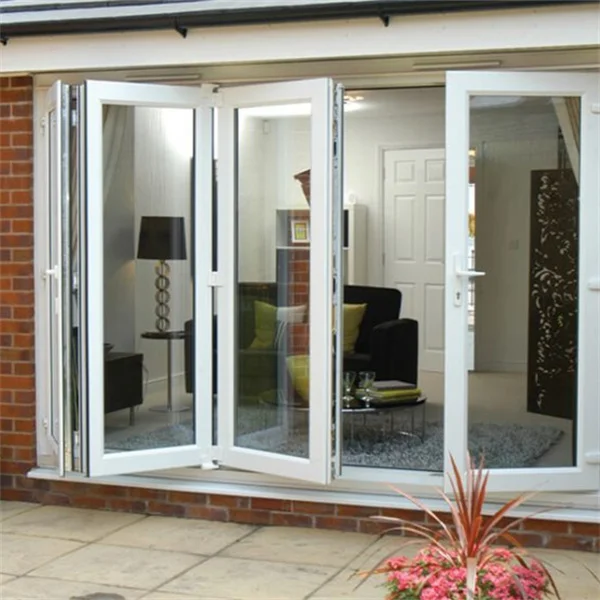 TOMA-as2047 aluminium door folding sliding door tempered glass door