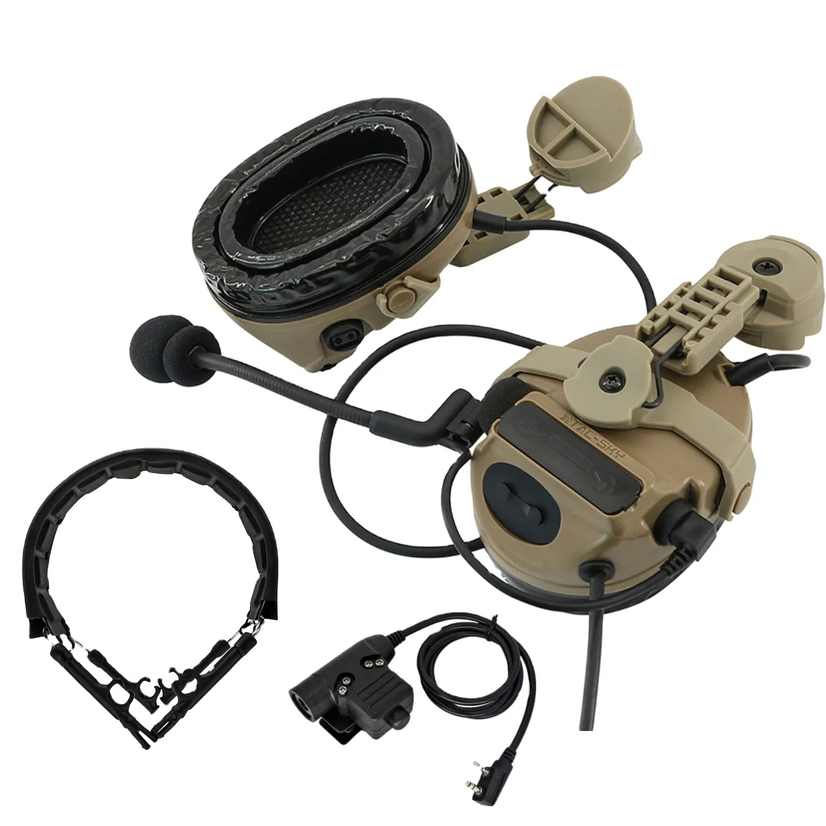 TS TAC-SKY тактическая гарнитура COMTAC III шумоподавление рация PTT охотничья стрельба Защита слуха