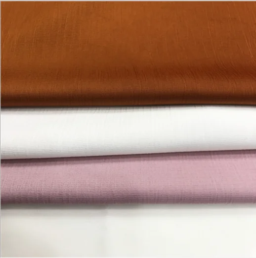 China new product wholesale Crepe heavy candy colours recycled satin fabric for home textile stocklot