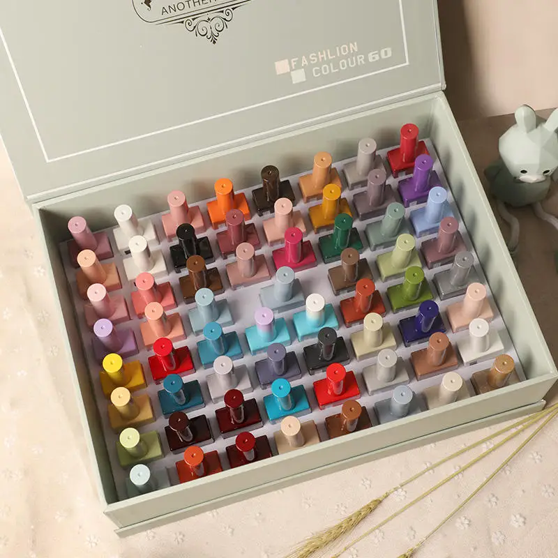High Quality 60 Colour Professional Gel Nail Polish Kit Hot AS 15ml Long Lasting Uv Gel Polish Set For Nail Supplies Salon