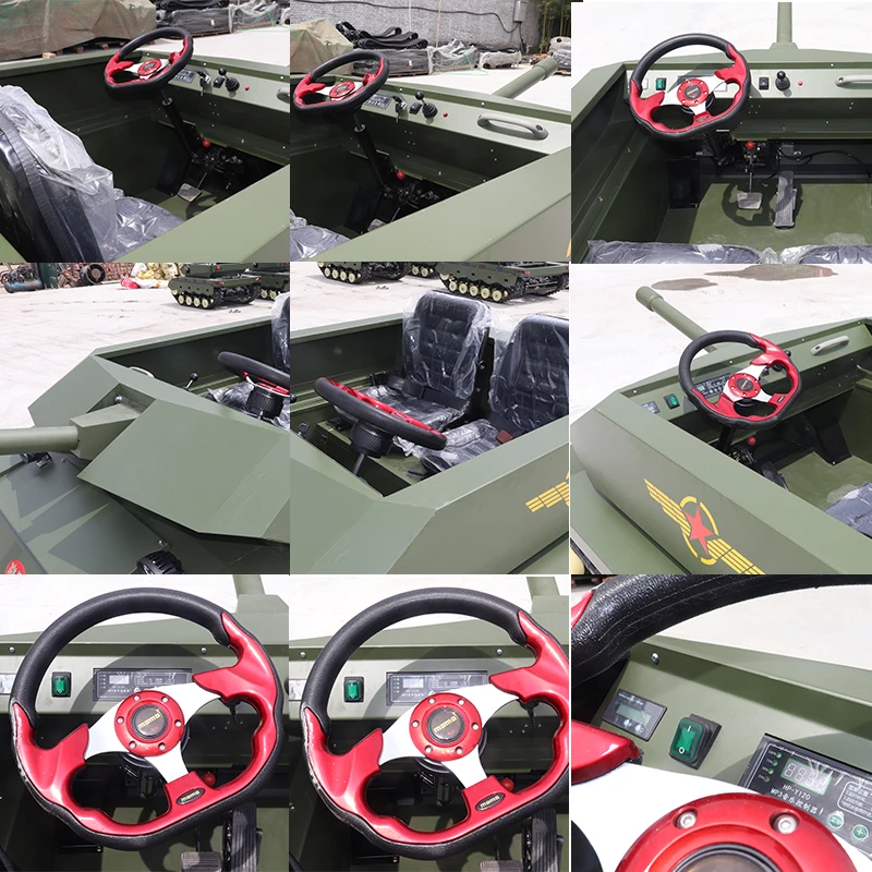 Hot Selling Two Seats Ride on Car AVT-T02 All Terrain Rubber Track Vehicles for Commercial Use