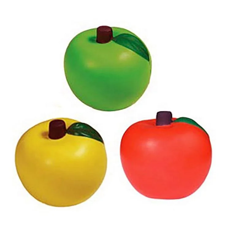Merchandising Gift Small Promotional Gifts Pu Stress Ball Toys Apple Fruit Potato Kiwi Fruit Stress Balls with Logo Customized