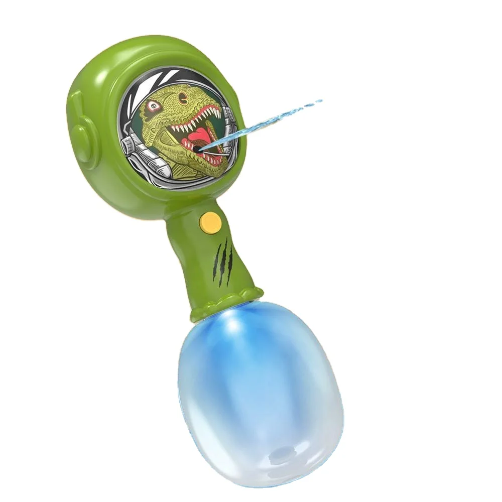 Summer outdoor shooting 450ml kids electric automatic watergun toy animal shape gun toys hand hammer water gun with blue light