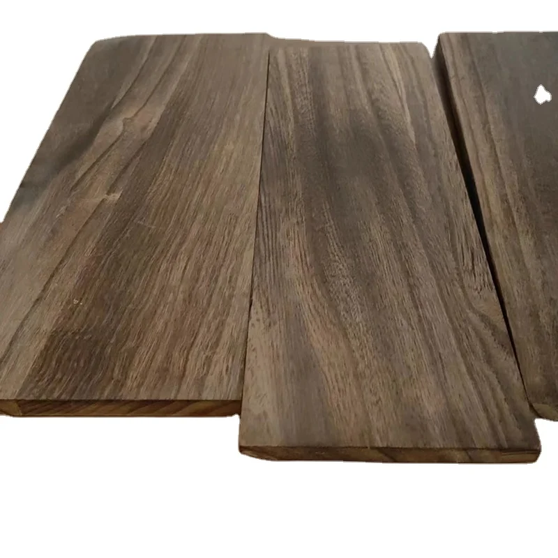 Rustic Solid Wood Boards Vintage Home Decor Carbonization Solid Wall Shelf Burnt Paulownia Wood Lumber