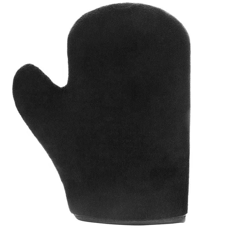 
 Manufacturer supply eco-friendly velvet self cheap tanning mitt  