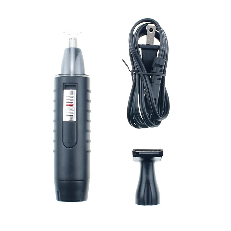 HTC round tipped top rated nose trimmer 3in1 car matte eyebrow shaving ear green