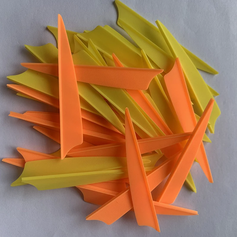 Factory Outlet Archery Arrow DIY Fletching 3Inch Shiled Archery Carbon Arrow Feather Fletching Plastic Vanes