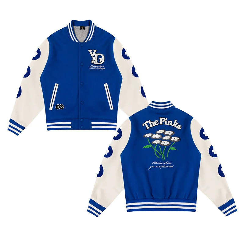 New design stylish and fashion baseball embroidery teenage boy jacket for autumn