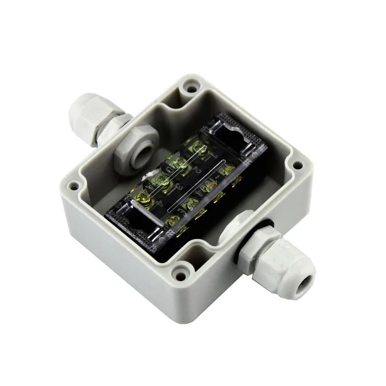 158x90x60mm with 10 PG11 Waterproof Dustproof Outdoor Terminal Electronic Case IP66 with Terminal Block