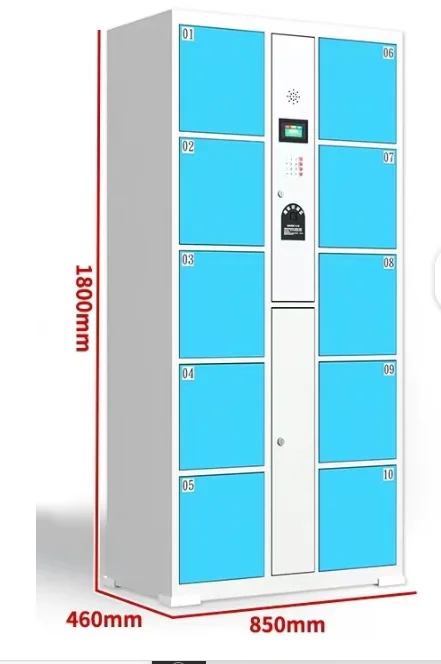 Customized Supermarket Waterproof Iron Sheet Metal Electronic Facial Recognition Password Storage Cabinet