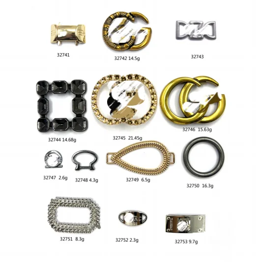 Fashion style buckle adjuster metal 2000 sets bronze used shoes shoe buckles for shoe making