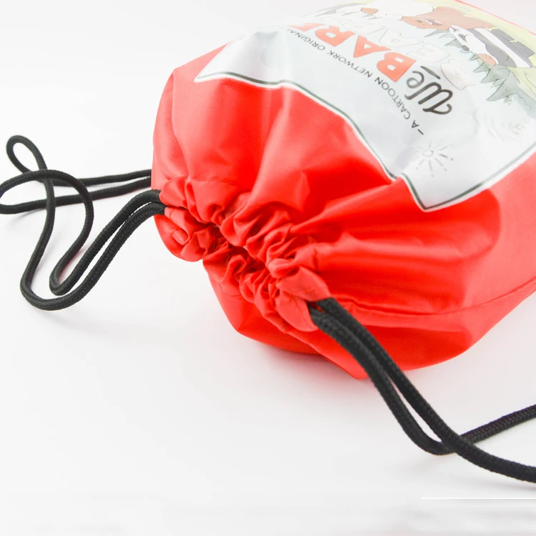 
Custom Print Promotion Gifts Bag Waterproof Drawstring Backpack Wholesale 210d Polyester Drawstring Bag with logo 