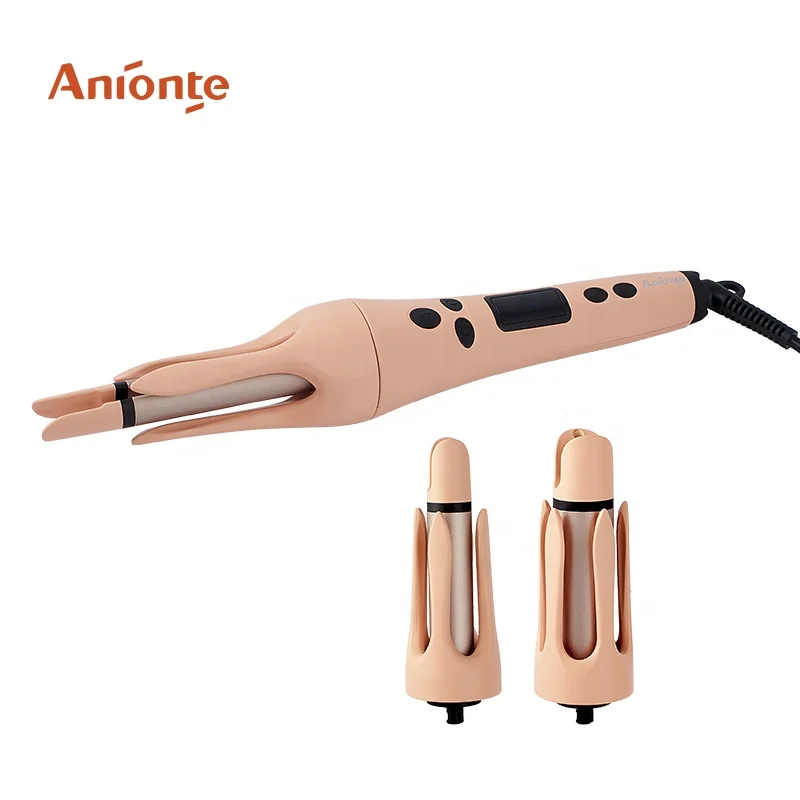 ANIONTE ATC871 3 сменные автомобильные бигуди 360D шарнирный шнур керамический Плойка для завивки волос бочонок профессиональный светодиодный для волос