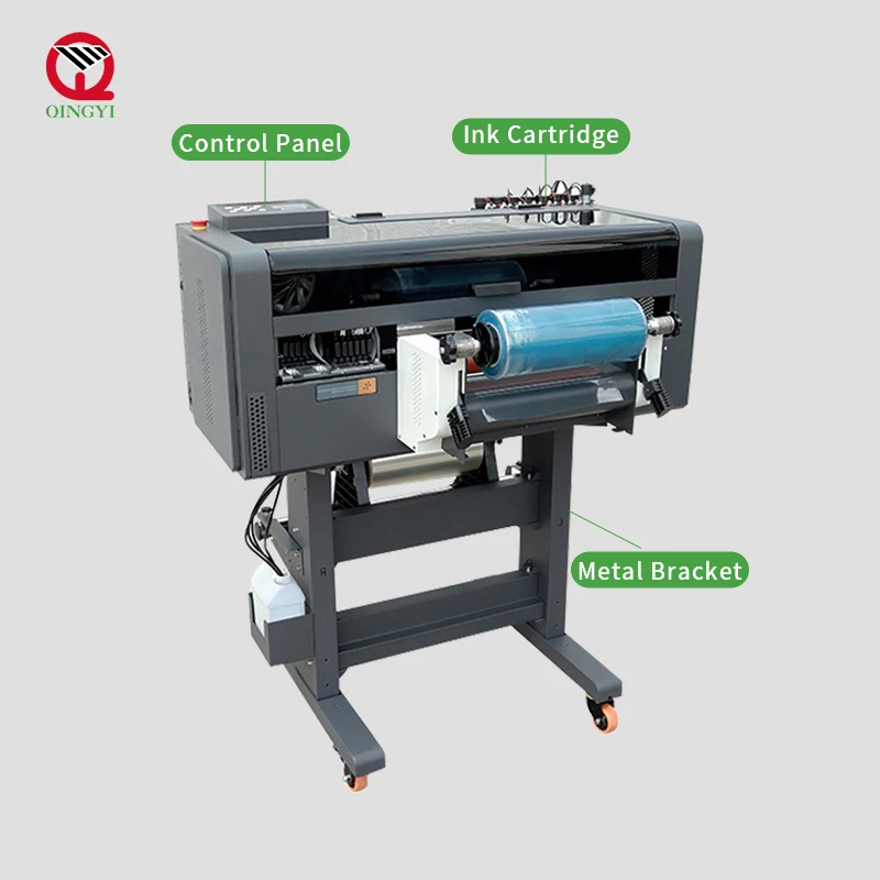 Qingyi KTM-A48 4 print head 60cm uv dtf printer i3200U1 high resolution UV printer DTF printer all in one crystal sticker