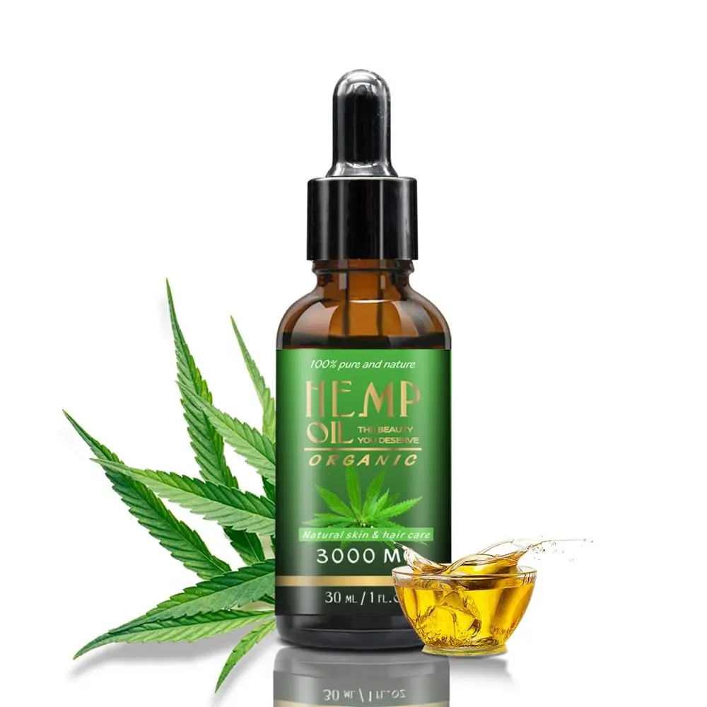 Private Label Hemp Oil Pure Organic Cold Press Extraction Healthier Hair Body and Face CBD Hemp Oil
