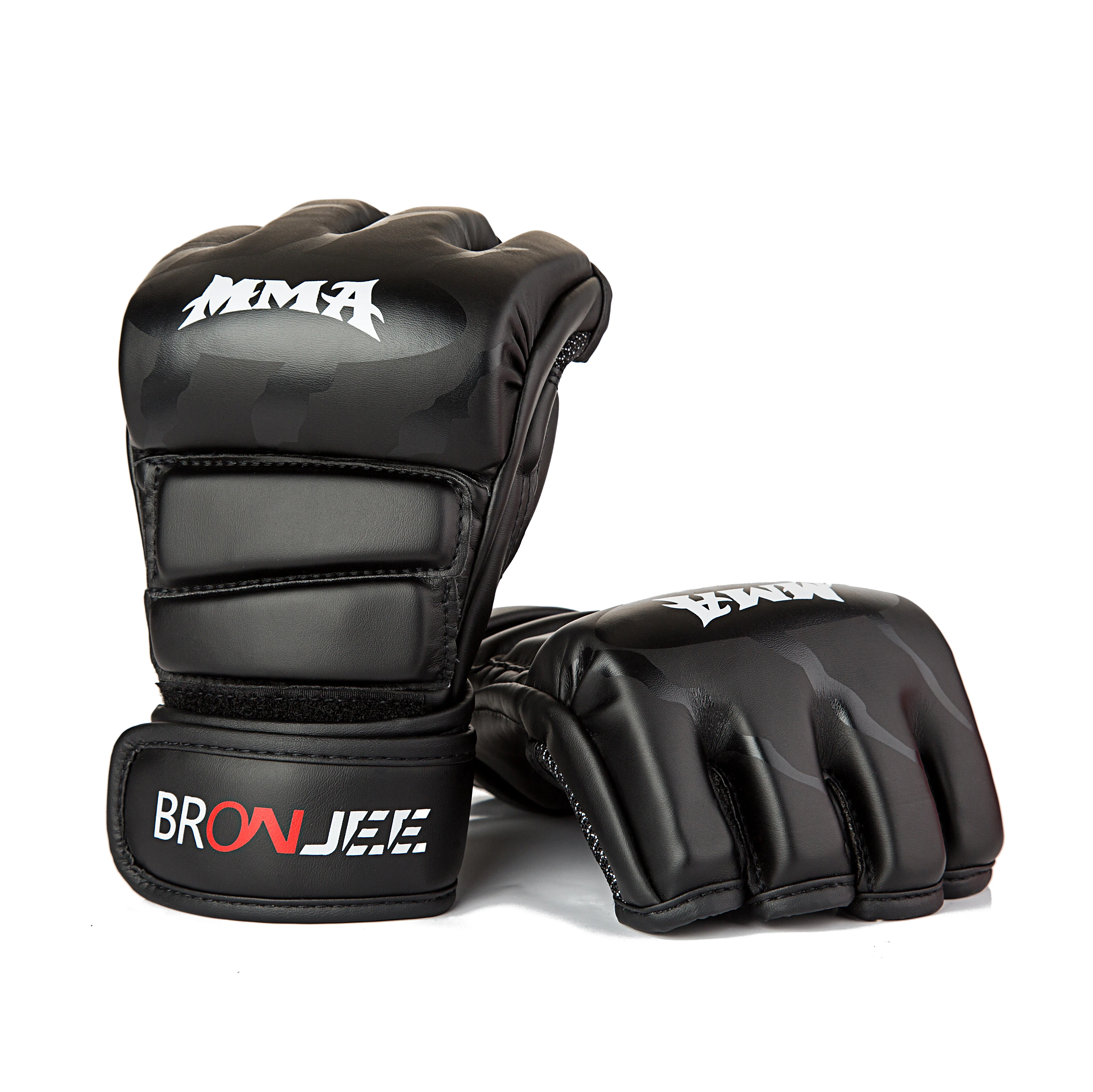 PU Leather MMA kicking UFC Sparring Grappling Fight Punch Mitts Training custom mma Glove