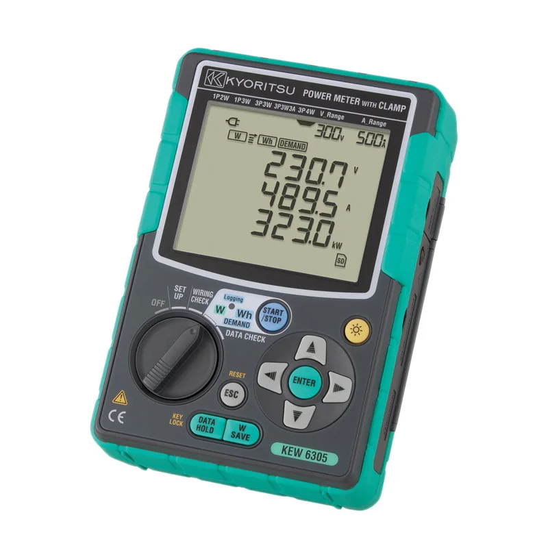 Kyoritsu KEW6305 Power Meter Kit  True RMS Power quality tester