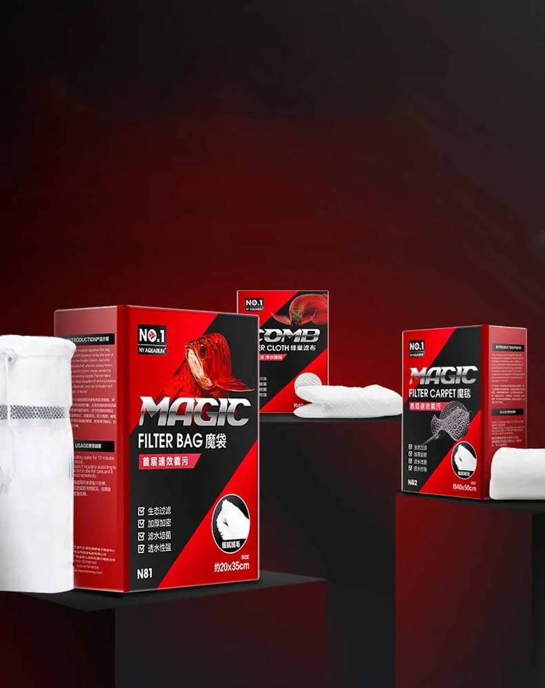 Aquarium Fish Tank Magic Carpet Honeycomb Filter Cotton Magic Bag High-density Purification Filter Material Blanket