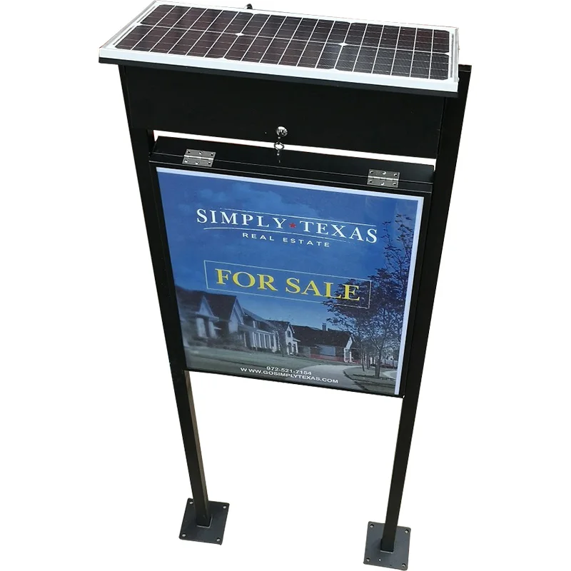 
Solar advertising light box 