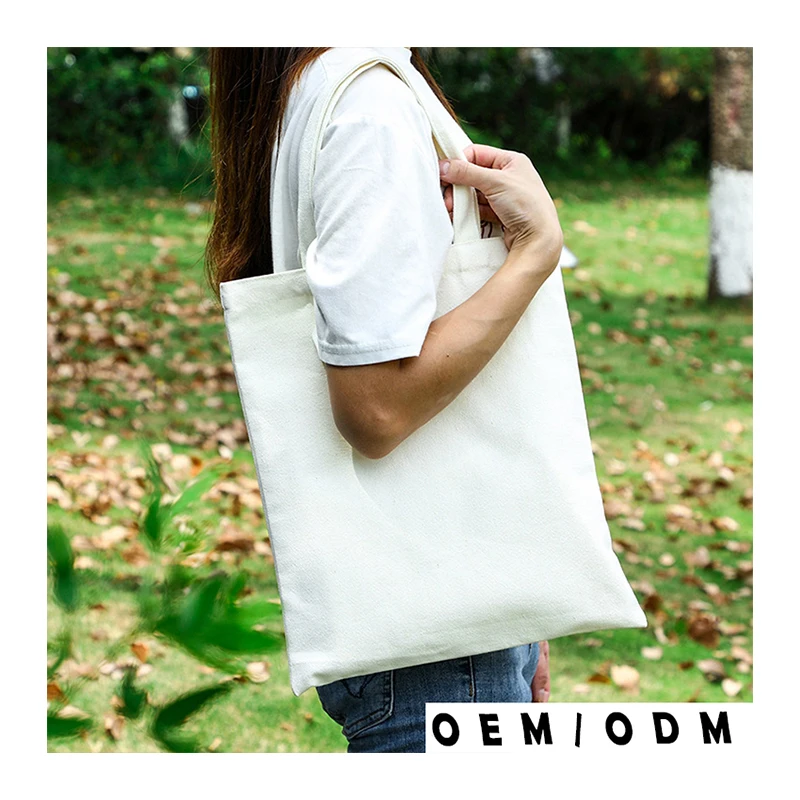 Manufacturers Printable Blank Canvas Tote Bag Long Handled Bread Bag Cotton Cotton Tote Bag Eco Friendly
