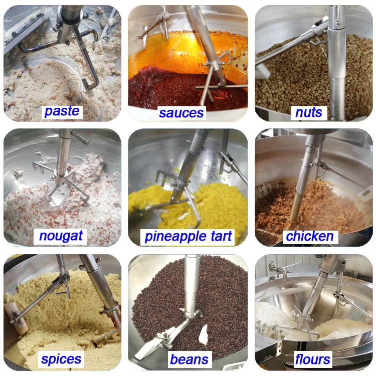 tomato sauce  ketchup making machine 100L 200L 300L automatic double jacketed kettle