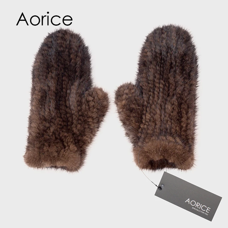 GF702 Genuine Mink Fur Glove Gloves Mitten New Design for this