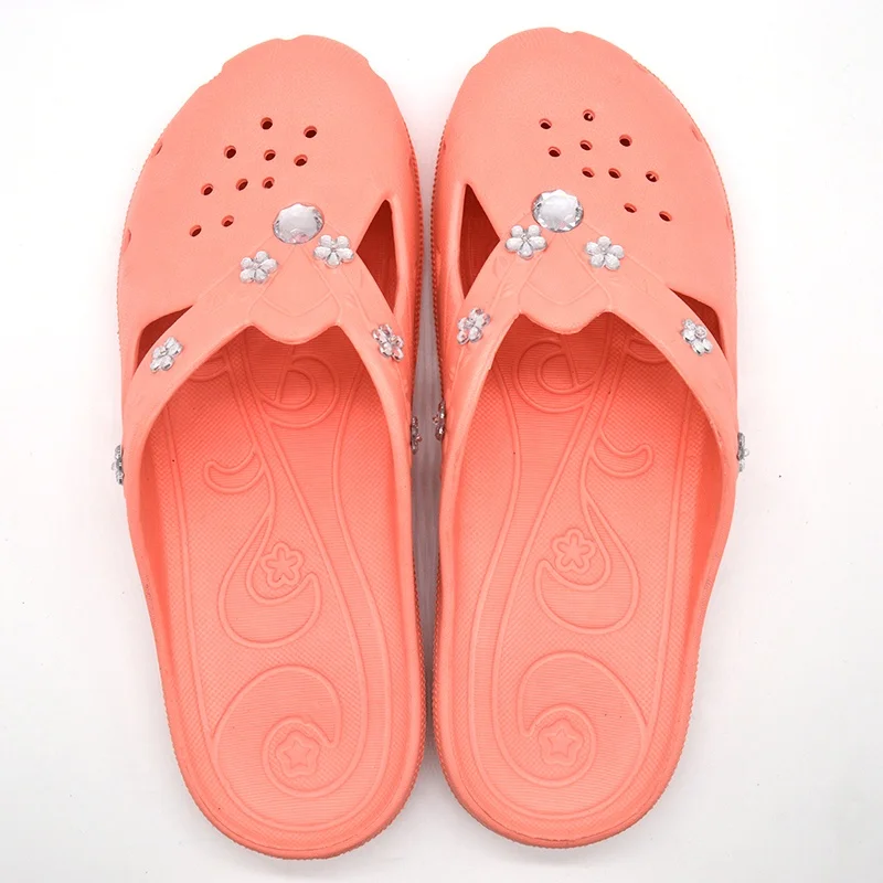latest design eva garden clogs for woman eva clog with Crystal decoration