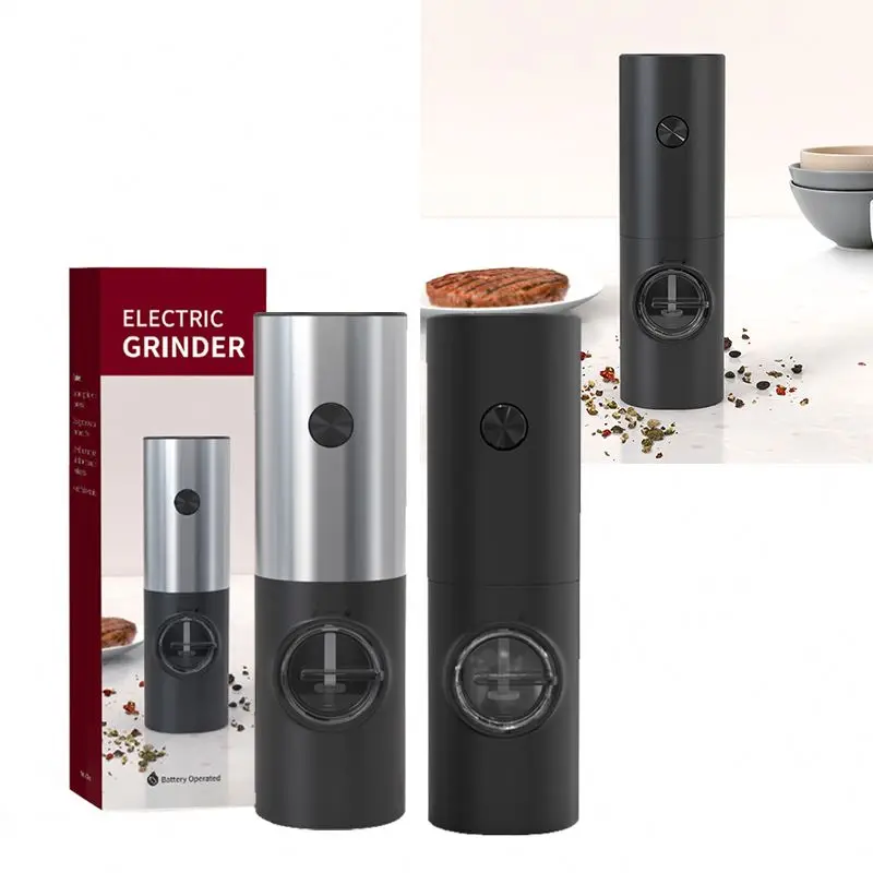 Portable Safe Technology Electric, Pepper Grinder Cheap Price Salt And Pepper Mill Grinder Set/