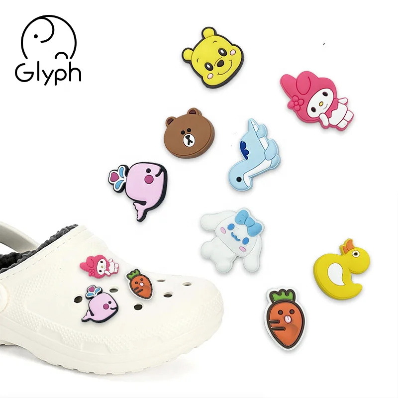 Красивое резиновое декоративное украшение для обуви