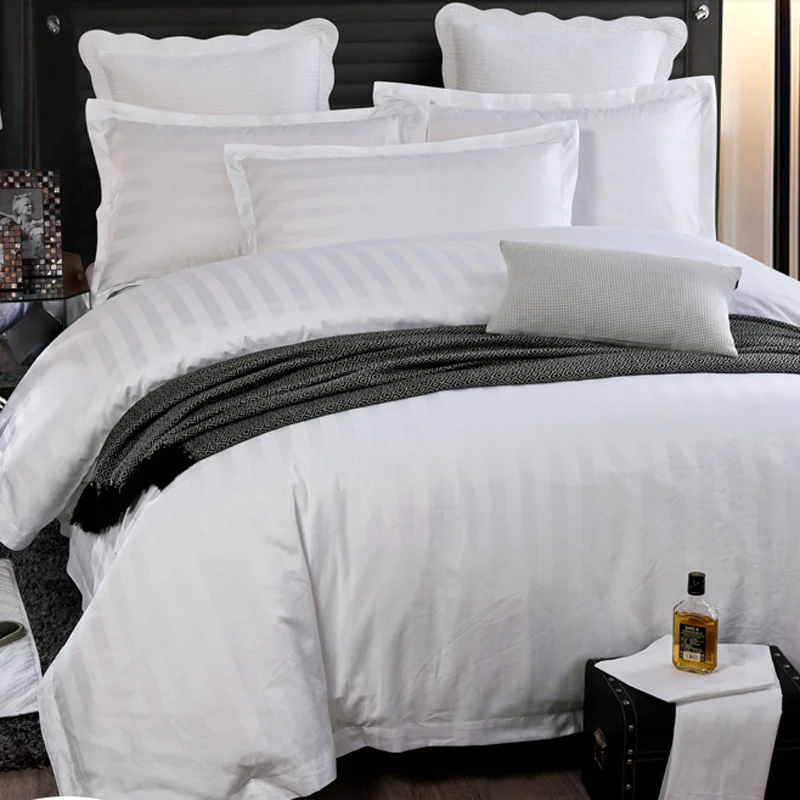 Percale Big sale real stock linen 5 star hotel bedding sets Natural pure linen sheet set linen duvet set