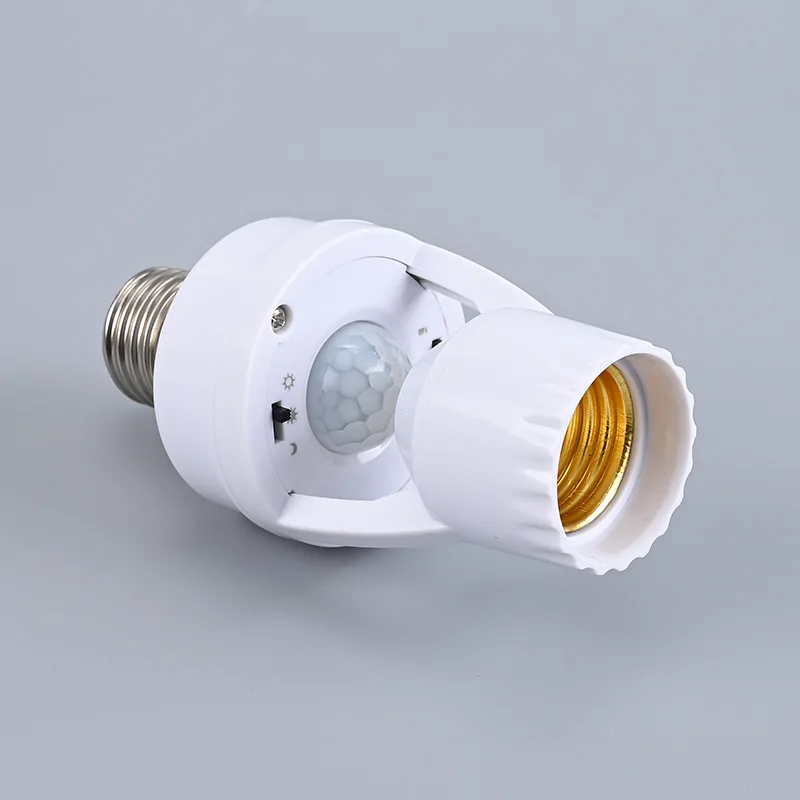 e27 motion sensor lamp holder LED infrared induction household e26 screw intelligent lamp plug