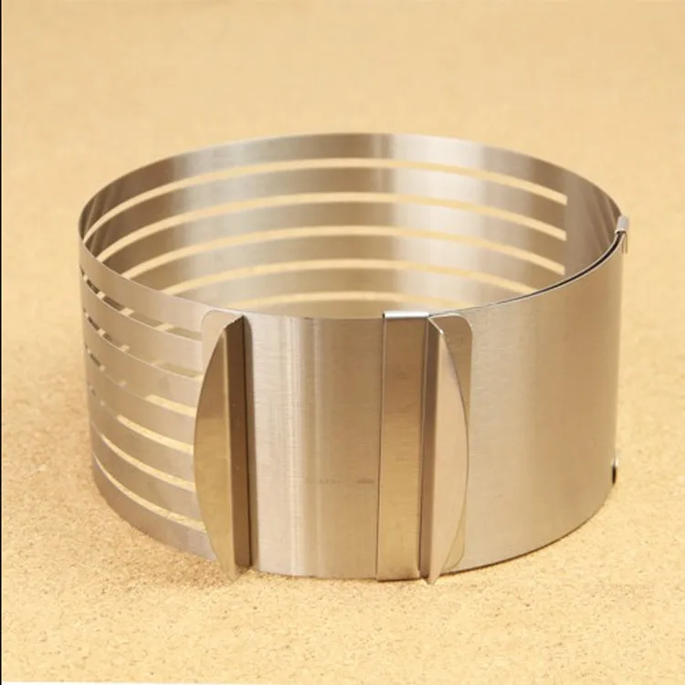 Stainless Steel Mousse Ring 6-8 Inch Telescopic Adjustable Layered Cake Slice Cake Mold
