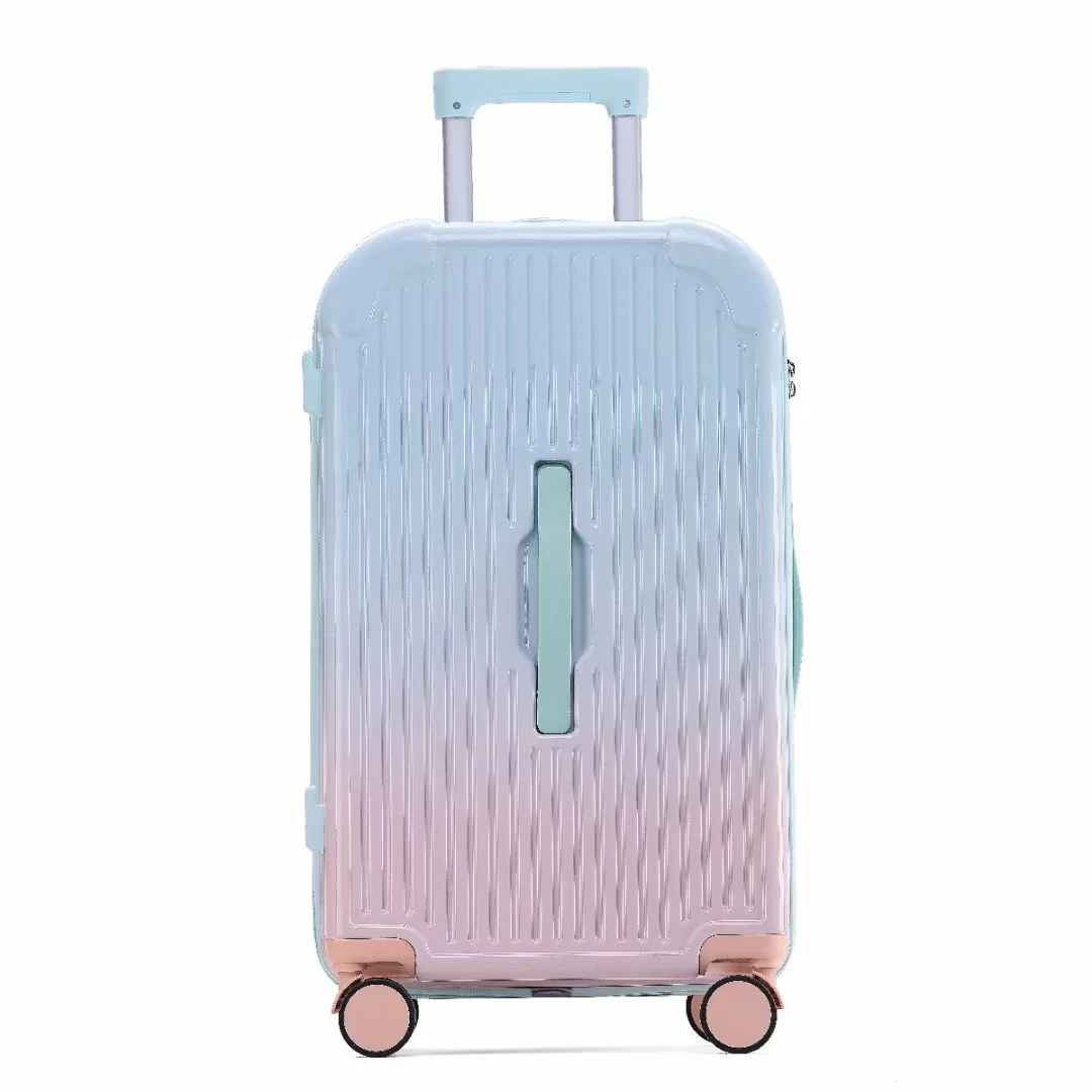 New Fashion Popular Travelling Bag Light Weight Suitcase With Gradient Color Other Luggage With USB  For Young