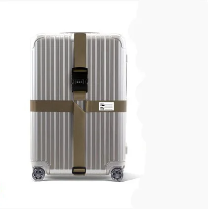 Custom Logo Sublimation Adjustable Travel Suitcase Strap Luggage Belt Cross Luggage Strap