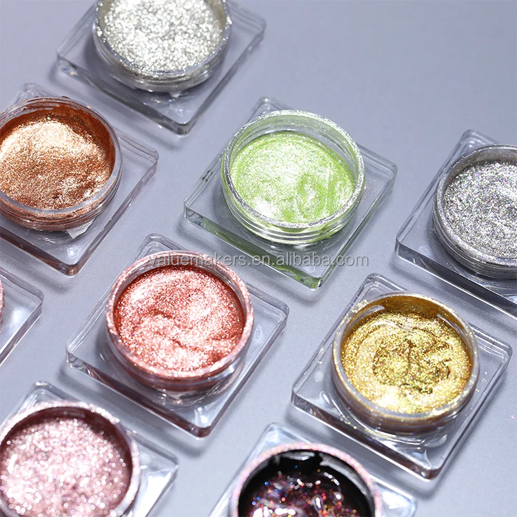 Wholesale new cream metallic diamond eyeshadow & eyeliner black shimmer pigmented liquid single eyeshadow private label
