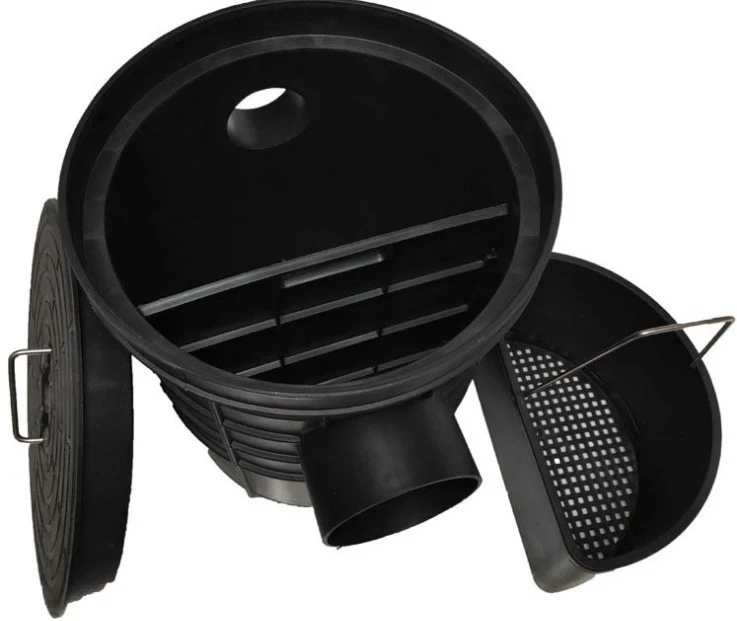 China Supplier Plastic Oil Water Separator For Kitchen Sink Black Grease Trap of cheap Price