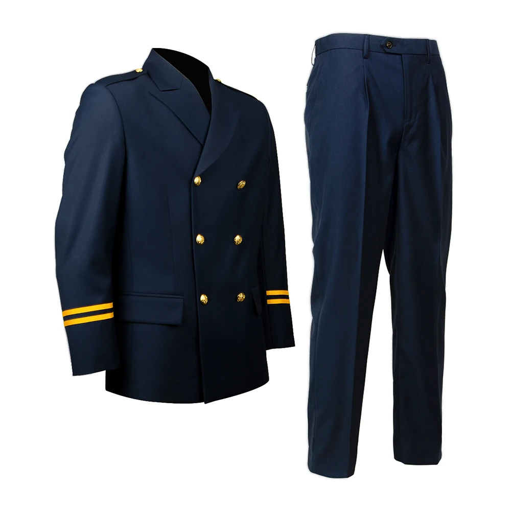 Factory Direct Supply Best Selling Quality Assurance Worldwide Airline Uniforms for Mens Pilot Suits