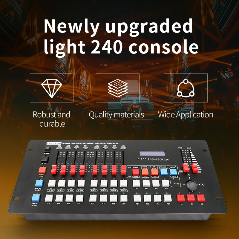 DMX 240 lighting console dj wedding party stage lighting controller